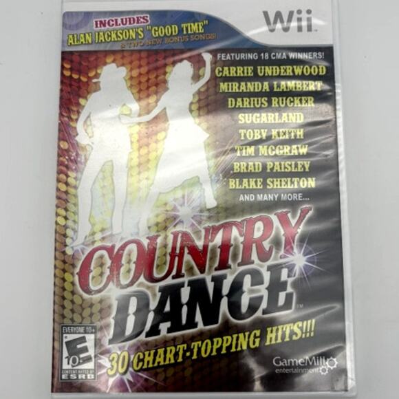 New Nintendo Wii Country Dance Game 30 Chart-Topping Hits Sealed Alan Jackson - Picture 1 of 2
